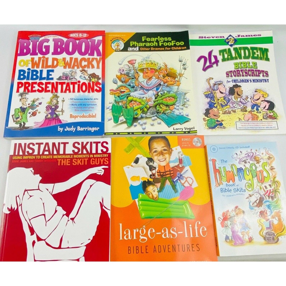 Youth Bible Skits 6 Book Lot Plays Religious Education Youth Ministry Paperback - Picture 2 of 11